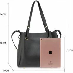 Uitgang π Anna Grace Dames Schoudertas Zwart 4-delig Schoudertas, Heuptas, Portemonnee, Pasjes Mapje π 11 Uitgang π Anna Grace Dames Schoudertas Zwart 4-delig Schoudertas, Heuptas, Portemonnee, Pasjes Mapje π -Tassen-dames Winkel 550x660