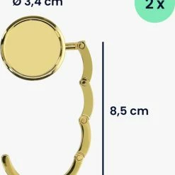 Beste recensies van 👍 Kwmobile Tashanger Voor Tafels - 2 Stuks - Uitvouwbare Tasophanger - Draagbare Tassenhaak - Hang Je Tas Veilig Op In Restaurant En Bar - In Zwart / Goud 🧨 -Tassen-dames Winkel 550x660 4