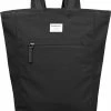 Gloednieuw ✔️ Sandqvist Tony Black Duurzame Rugzak - Zwart Canvas 13 Liter ❤️ -Tassen-dames Winkel 550x664