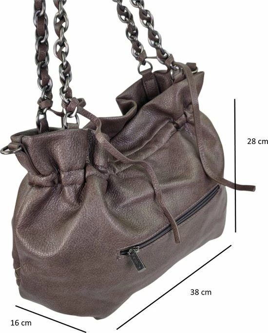 Uitgang β Mandoline 100% Vegan Handtas Taupe π₯° 6 Uitgang β Mandoline 100% Vegan Handtas Taupe π₯° - Afbeelding 4