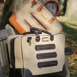 Beste Pirce 🌟 Juuty Luxe Laptoptas – Aktetas – Van Jute Gemaakt - Weekendtas –Unisex - 15 Inch Laptopvak - 👜 Handbagage - Bruin 😀 -Tassen-dames Winkel 550x687 4