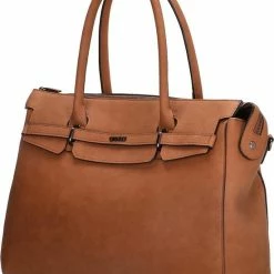 Gloednieuw 🤩 Charm London Bromley Handtas / Laptoptas - 15 Inch - Cognac 😀 -Tassen-dames Winkel 550x693 1