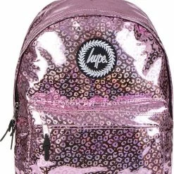 Groothandel 🌟 Hype Holographic Leopard Pink 🎒 Backpack Rugtas 😍