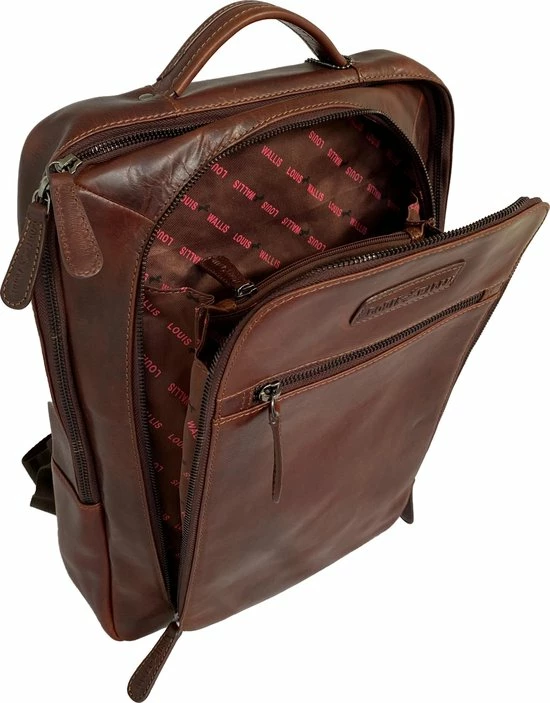 Kopen 👍 Louis Wallis Rugtas Heren Met Laptopvak 13.3 Inch Laptoptas Heren Leer Bruin Cognac - Rugzak Met Laptopvak - Zeer Luxe Uitgevoerd 🤩 9 Kopen 👍 Louis Wallis Rugtas Heren Met Laptopvak 13.3 Inch Laptoptas Heren Leer Bruin Cognac - Rugzak Met Laptopvak - Zeer Luxe Uitgevoerd 🤩 - Afbeelding 7