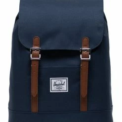 Tassen-dames Winkel 44 Top 10 ⌛ Herschel Retreat Mini - Navy / Nieuw Voor 2022 - Gemaakt Van Gerecycleerde PET Flessen - Damesrugzak - Met Interne Opberghoes En Magnetische Sluiting / Met Levenslange Fabrieksgarantie / Limited Lifetime Warranty / Blauw 👏