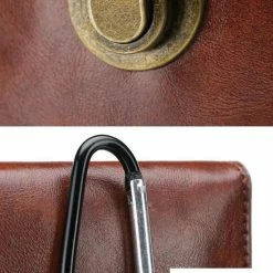 Top 10 😀 San Vitale® - Lederen Telefoon Tas - Heuptas - Zwart 😉 -Tassen-dames Winkel 550x719 2