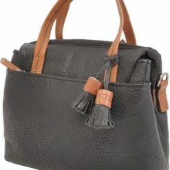 Beste deal ⌛ Berba Medium Schoudertas / Crossbody Tas Dames - Leer - Chamonix - Zwart 🔥 -Tassen-dames Winkel 550x729 2