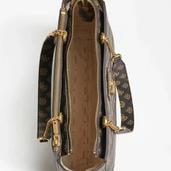 Uitgang 🔥 Guess Medium Schoudertas / Crossbody Tas Dames - Centre Stage - - Bruin ✔️ -Tassen-dames Winkel 550x733 71