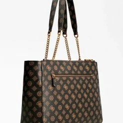 Uitgang 🔥 Guess Medium Schoudertas / Crossbody Tas Dames - Centre Stage - - Bruin ✔️ -Tassen-dames Winkel 550x733 72