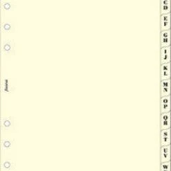 Begroting 🌟 Filofax - Vulling A5 - Tabbladen A-Z - Crème 🔥