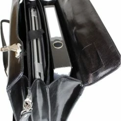 Coupon ❤️ Ralp Boyer Laptoptas Echt Leer Zwart - Aktetas/Documententas - 15.6 Inch Laptophoes - Laptoptas - Werktas -A4 Formaat - Kantoortas - Echt Leer - Cijferslot - Schouderband 😉 -Tassen-dames Winkel 550x734 7