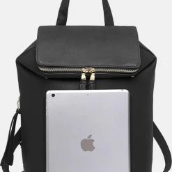 Coupon 🤩 Miss Lulu Handtas - Dames Rugzak - Dameshandtas - Zwart (LG6903 BK) ✨ -Tassen-dames Winkel 550x738