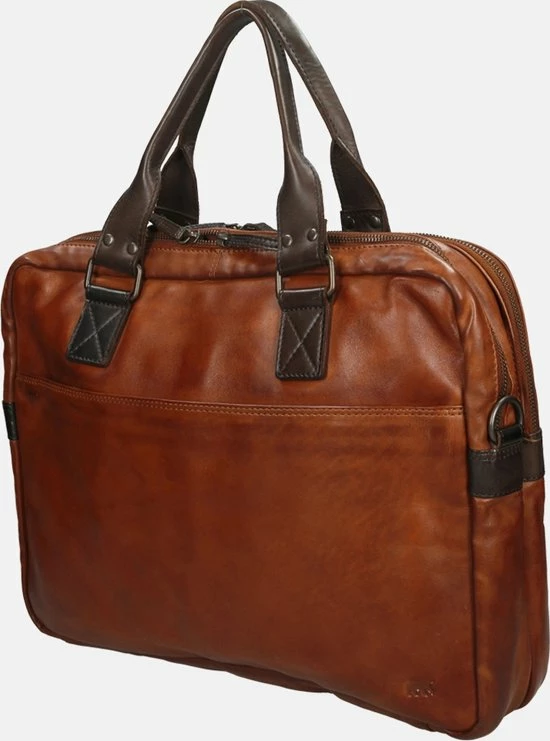 Beste deal 😀 Bear Design Leandro Leren Laptoptas - 15 Inch - Cognac / Bruin ❤️ 5 Beste deal 😀 Bear Design Leandro Leren Laptoptas - 15 Inch - Cognac / Bruin ❤️ - Afbeelding 3