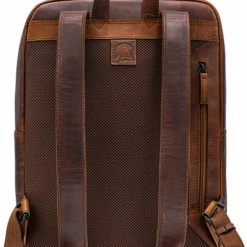 Begroting ❤️ Pylos 59 Pylos59 Rugzak / Rugtas / Laptoptas - Buff Oily - 15.6 Inch - 20 Liter - Leer - Bruin 🛒 -Tassen-dames Winkel 550x746 5