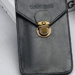 Top 10 😀 San Vitale® - Lederen Telefoon Tas - Heuptas - Zwart 😉 -Tassen-dames Winkel 550x756 4