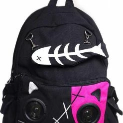 Beste Pirce ✨ Banned Rugtas Kitty Speaker Zwart/Roze 😀