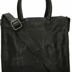 Beste deal 🎉 Bear Design Grote Schoudertas / Crossbody Tas Dames - Leer - Callisto Pelle - Zwart 🤩