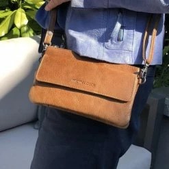 Aanbiedingen 🛒 Micmacbags Porto Schoudertas - Bruin 🎉 -Tassen-dames Winkel 550x786 10