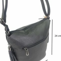 Nieuw 😉 Flora & Co Crossbodytas Met Extra Handige Zijvakjes Met Rits Zwart 🛒 -Tassen-dames Winkel 550x791