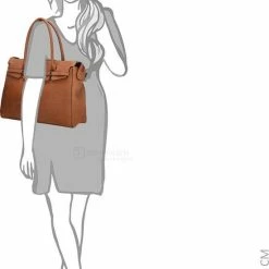 Gloednieuw 🤩 Charm London Bromley Handtas / Laptoptas - 15 Inch - Cognac 😀 -Tassen-dames Winkel 550x792 3