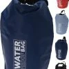 Promo 👏 Oneiro’s Luxe Waterdichte Sporttas - 10 Liter - ⌀ 47x31 Cm - Hiken Trekking Watersport Schoudertas Strandtas - Zwart ✔️ -Tassen-dames Winkel 550x803 3