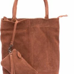 Begroting 😍 Zebra Trends Natural Bag Kartel - Real Leather - Suede Oud Roze ✨