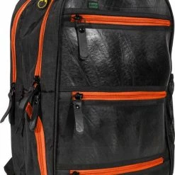 Beste deal 🎉 Ecowings Black Tiger Rugzak Van Autoband - Met Oranje Rits ✨