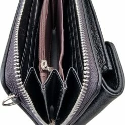 Begroting 🔔 Geen Merk Aanduiding VIQRI - Compact Telefoontasje - Portemonnee Tas - Tas - RFID Anti Skim - Portemonnee - Dames - Cadeautip - Zwart - Zilver - Crossbody Tas 👍 -Tassen-dames Winkel 550x807 4