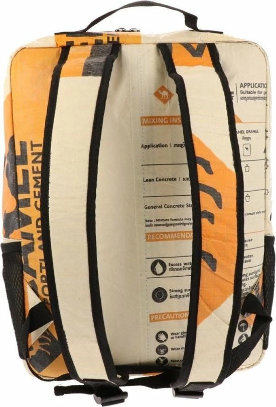 Top 10 😀 MoreThanHip Laptop Rugzak 15,6 Inch - Gerecyclede Cementzakken - Kameel Oranje ⭐ 5 Top 10 😀 MoreThanHip Laptop Rugzak 15,6 Inch - Gerecyclede Cementzakken - Kameel Oranje ⭐ - Afbeelding 3