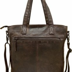 Nieuw 🎉 Arrigo Dames Tas Shopper Model Met Kort En Lang Hengsel – Bruine Dames Shopper – Shopper Leer Bruin ✔️ -Tassen-dames Winkel 550x810 1