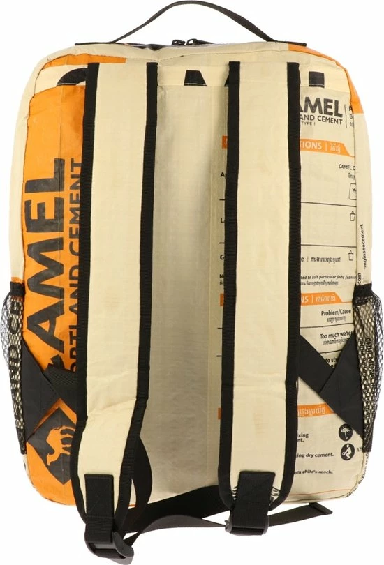 Top 10 😀 MoreThanHip Laptop Rugzak 15,6 Inch - Gerecyclede Cementzakken - Kameel Oranje ⭐ 7 Top 10 😀 MoreThanHip Laptop Rugzak 15,6 Inch - Gerecyclede Cementzakken - Kameel Oranje ⭐ - Afbeelding 5