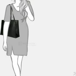 Promo 😉 Valentino Bags Dames Crossbody TasShopper Kunstleer - Zwart 😀 -Tassen-dames Winkel 550x823 3