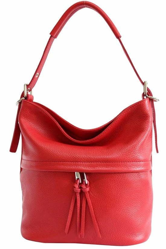 Hete verkoop π AmbraModa Italiaanse Handtas Schoudertas Van Echt Leer GL024 Rood π 3 Hete verkoop π AmbraModa Italiaanse Handtas Schoudertas Van Echt Leer GL024 Rood π