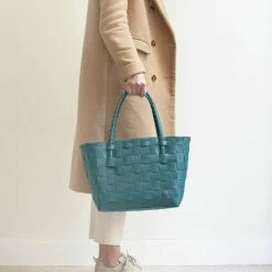Flash-uitverkoop 👏 Handed By Paris - Shopper - Pauwgroen 🎉 -Tassen-dames Winkel 550x825 4
