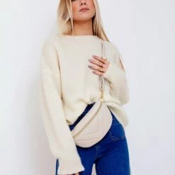 Hete verkoop ⌛ Merkloos Festival Tas - Bum Bag - Leren Buidel Tas - Beige 🎉 -Tassen-dames Winkel 550x828 6