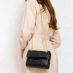 Kopen ⌛ Merkloos Rainbow Schoudertas - Zwart - Echt Leer - Small ❤️ -Tassen-dames Winkel 550x828 8