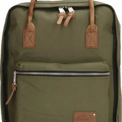 Korting 👍 Enrico Benetti Rugzak Santiago 46161 Rugtas Met 15" Laptopvak - Olijf Groen 🥰